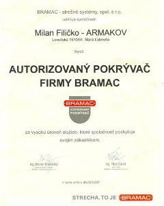 Certifikát BRAMAC